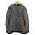 JUNYA WATANABE COMME des GARCONS Collarless coat/wool/black/whole pattern  ref.591178