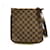 LOUIS VUITTON Pochette Damier Ebene Brown Messenger Bag Crossbody Leather Cotton  ref.591181
