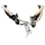 Dior Halsketten Schwarz Lackleder Perle  ref.591215