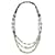 Weekend Max Mara MAX MARA Weekend Halskette aus Kunstperlen Schwarz Weiß Metall Glas  ref.591231