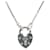 [Used] Christian Dior Christian Dior Heart Cadena Necklace Silvery  ref.591247