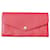 Louis Vuitton Portemonnaie Sarah (M61181) Rot Leder  ref.591272