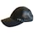 SPORTMAX nueva gorra de béisbol de cuero real Azul oscuro  ref.591295
