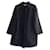 Hermès Coats, Outerwear Black Leather Wool  ref.591339