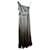 Vera Wang One shouldered evening gown in silver grey satin Silvery Polyester  ref.591501