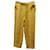 Johnnie Boden Pantalones de lino amarillo con ondas psicodélicas de Bode  ref.591820