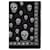 Alexander Mcqueen Skull Scarf in Black and Ivory Modal and Silk  ref.591896