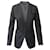 Prada Single Breasted Garterized Hem Blazer in Grey Wool   ref.591948