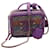Bolso de tocador de tweed acolchado con filigrana de Chanel en cuero morado Púrpura  ref.591968
