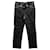 Alexa Chung Fronttaschen mit Reißverschluss aus schwarzem Leder  ref.591994