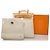 Hermès Zaino Hermes Brown Herbag Canvas Marrone Beige Marrone chiaro - vista 13