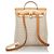 Hermès Zaino Hermes Brown Herbag Canvas Marrone Beige Marrone chiaro - vista 3