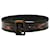 Dries Van Noten Wood Print Belt in Black Leather  ref.592204