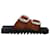 Toga Pulla AJ1216 - Brown Suede Sandals Leather  ref.592302
