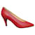 Charles Jourdan p pumps 39 Red Leather  ref.592390