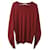 Burberry Crew Neck Sweater in Burgundy Wool Dark red  ref.592421