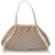 Gucci Brown GG Canvas Pelham Tote Bag White Beige Leather Cloth Pony-style calfskin Cloth  ref.592426