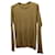 Dries Van Noten – Einfarbiges Sweatshirt aus kamelfarbener Baumwolle Gelb  ref.592501