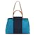 Cabag Hermès Bolsa Elan Cabbag Azul Lona  ref.592598