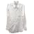 Gucci Bedrucktes Langarmhemd mit Knopfleiste vorne aus weißer Baumwolle  ref.592604