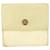 Chanel Carteira compacta de couro de bezerro marfim linha botão 0cas322  ref.592643