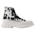 Alexander Mcqueen Tread Slick Sneakers in White Fabric Multiple colors Leather  ref.592683