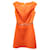 Vestido de cóctel con cinturón de Tory Burch en lana naranja  ref.592858