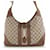 Gucci Beige/Brown GG Canvas New Jackie Shoulder Bag Cloth  ref.592863