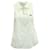 Top camisero sin mangas Anna Sui Bee de algodón blanco  ref.592905