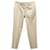 Pantaloni Brunello Cucinelli con tasche e zip in twill di cotone beige  ref.592971