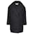 Isabel Marant Etoile Manteau Doublé à Plusieurs Poches en Laine Laine Noire  ref.592975