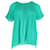 Michael Kors Pleated Georgette Top in Green Polyester  ref.593008