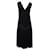 Vestido de seda negra con cintura caída de Michael Kors Negro  ref.593115