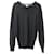 Burberry Dockley suéter con cuello en V en lana negra Negro  ref.593149