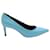 Saint Laurent Skinny Pointed Toe Stiletto Pumps in Blue Patent Leather  ref.593160