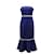 Staud Lychee Midi Dress in Navy Blue Linen  ref.593163