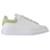 Alexander Mcqueen Oversize sneakers in Green and White Leather Multiple colors  ref.593169