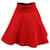 Falda plisada de punto gofrado Maje Jamila en poliéster rojo Roja  ref.593220