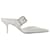 Alexander Mcqueen Boxcar pumps in Ivory and Silver Leather Multiple colors  ref.593343