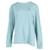 Autre Marque Ami Paris Ami de Coeur Long-Sleeve T-shirt in Aqua Green Organic Cotton  ref.593377