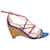 Alexandre Birman Multi Strap Wedge Sandals in Multicolor Leather Multiple colors  ref.593397