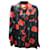Camisa Soulland Floral en Seda Negra Negro  ref.593471