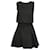 Maje Robe Trompe L'oeil Kleid aus schwarzem Polyester Baumwolle  ref.593719