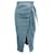 Nanushka Wrap Skirt in Light Blue Cotton Denim  ref.593723