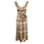Autre Marque Love Shack Fancy Joanne Ruffle Tiered Dress in Multicolor Silk Multiple colors  ref.593730