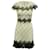 Sandro Paris Vestido de renda bicolor em poliéster branco e preto  ref.593752