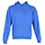 Céline Celine Loose Hooded Sweatshirt aus blauem Baumwollfleece Baumwolle  ref.593938