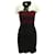 Sandro Paris Tri-Tone Lace Dress in Black/Red/White Nylon  ref.593973