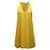 Mini abito Alice + Olivia con scollo all'americana in seta gialla Giallo  ref.594047