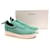 Céline Celine by Phoebe Philo Green Knit Pull-on Trainers Leather  ref.594113